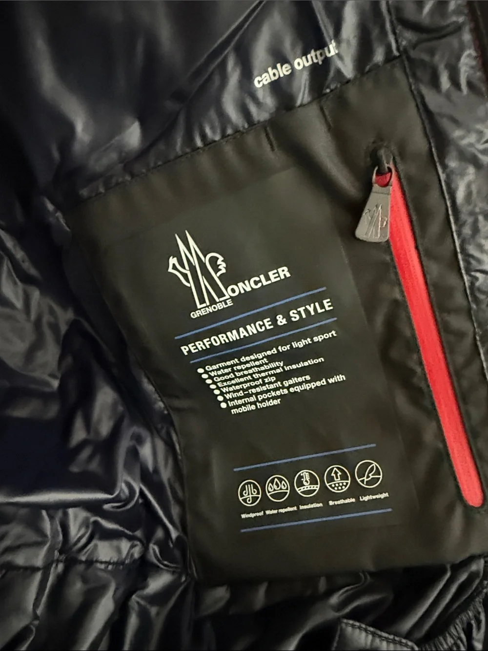 Moncler Red Puffer Jacket in Gift Box